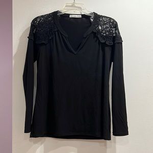 Top with lace detail
